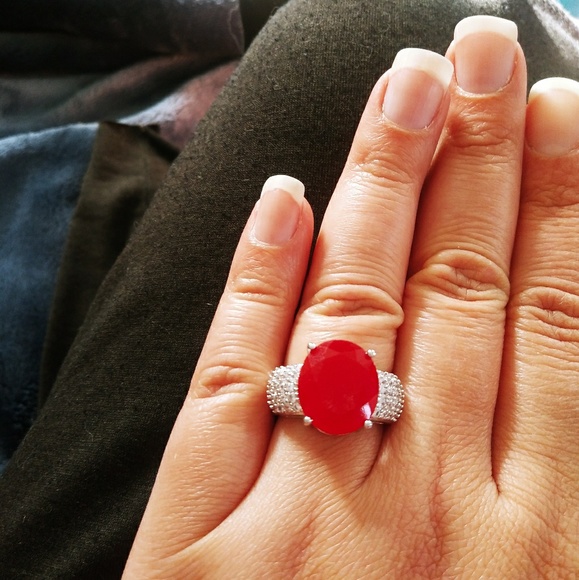 Jewelry - New beautiful ruby silver filled